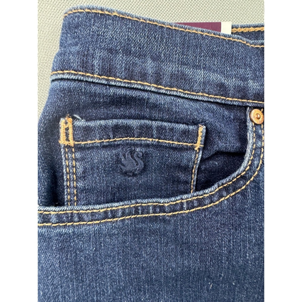 Gloria Vanderbilt Amanda Tapered‎ Leg Classic Rise Dark Wash Jeans Womens 16 NEW - Picture 4 of 13